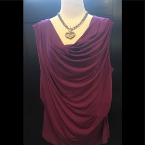 Lane Bryant Draped Front Blouse